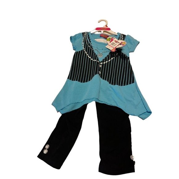 Trendy girl legging set size 2T NWT - Picture 2 of 5